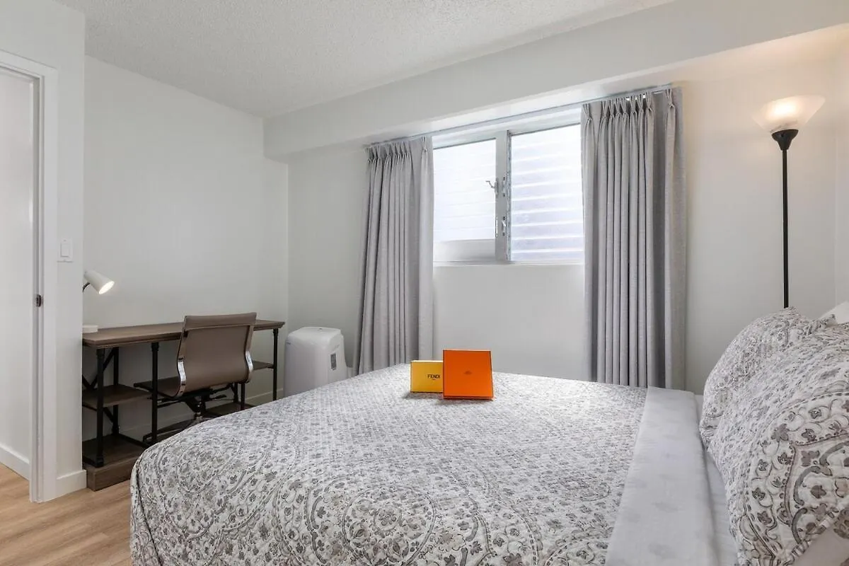 01 Free Parking 10 Min Beach 2Br-Waikiki Ala Moana Honolulu 0*,